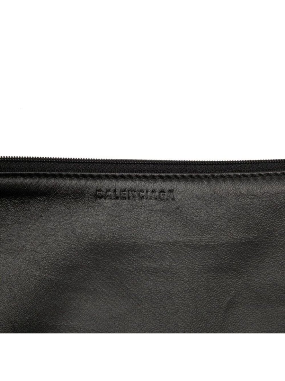 Balenciaga Logo Handbag Clutch Black Multicolor - Picture 5 of 6